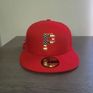 SOLD Pittsburgh Pirates New Era 59Fifty Size 6 7/8 4th Of July Baseball Hat Cap